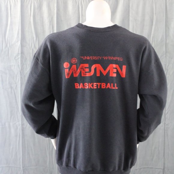 Vintage Converse All Star Sweater - University Winnipeg Wesmen - Men's XL - Picture 8 of 10